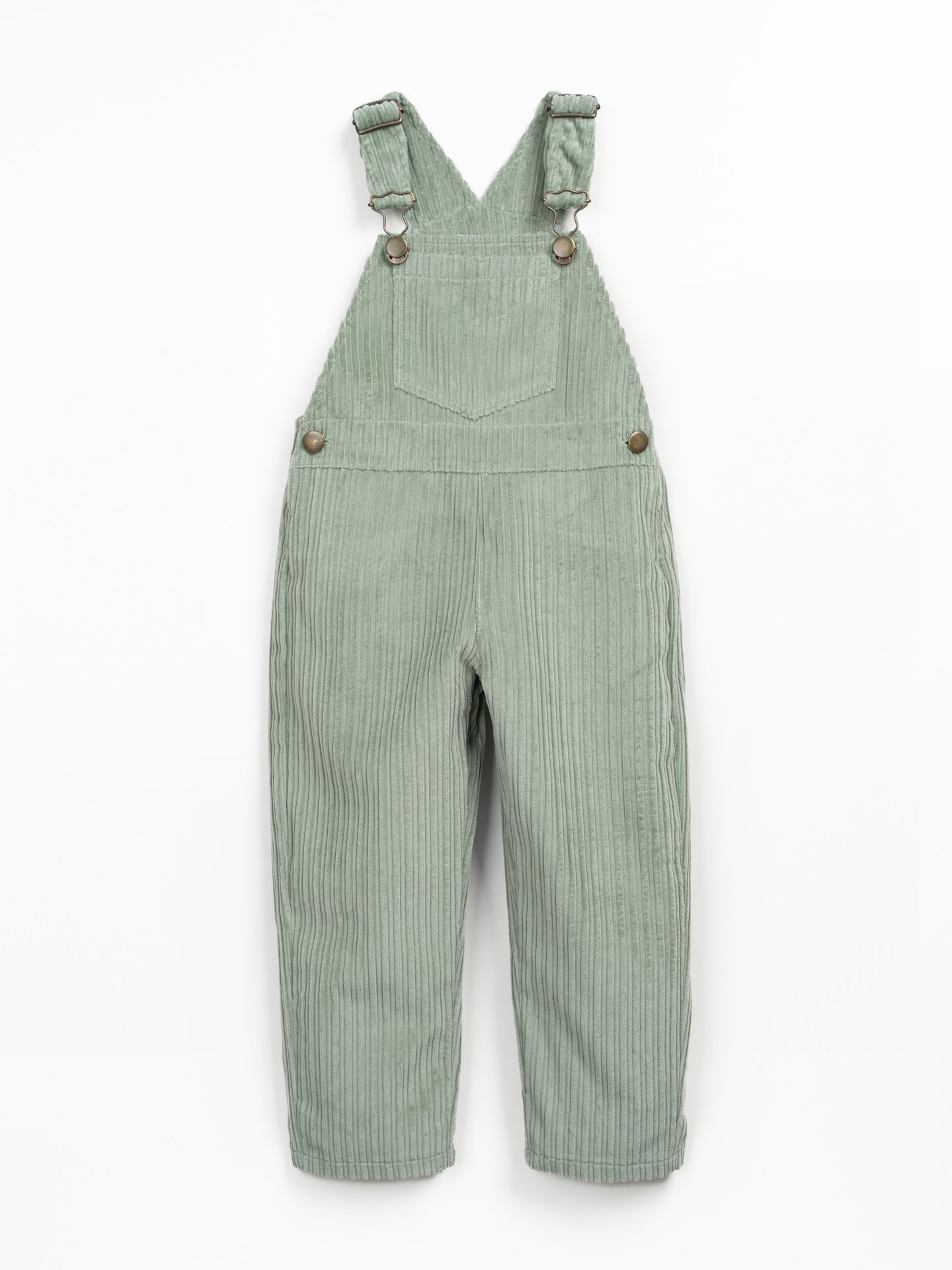 Tuta in velluto a coste con spalline regolabili