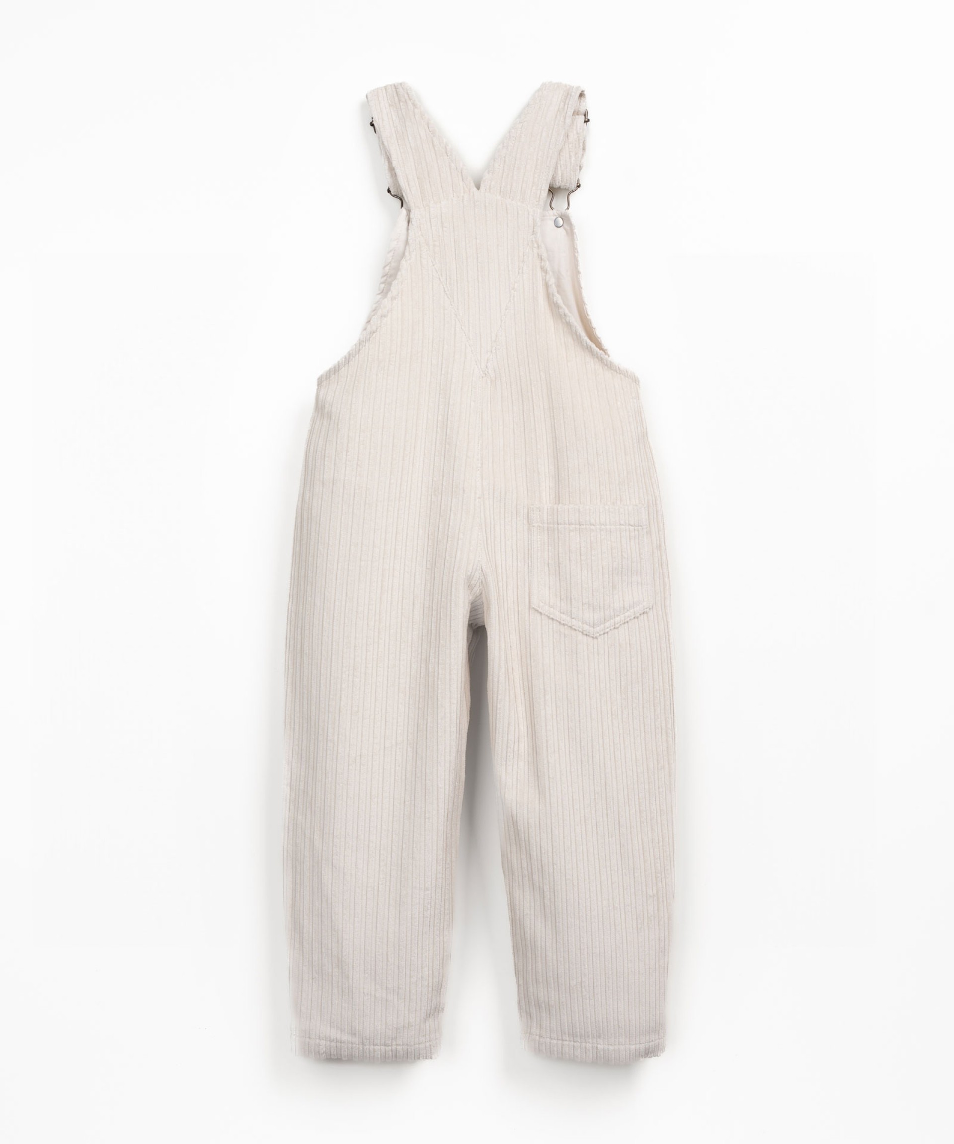 Corduroy jumpsuit with recycled fibers