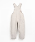 Corduroy jumpsuit with recycled fibers