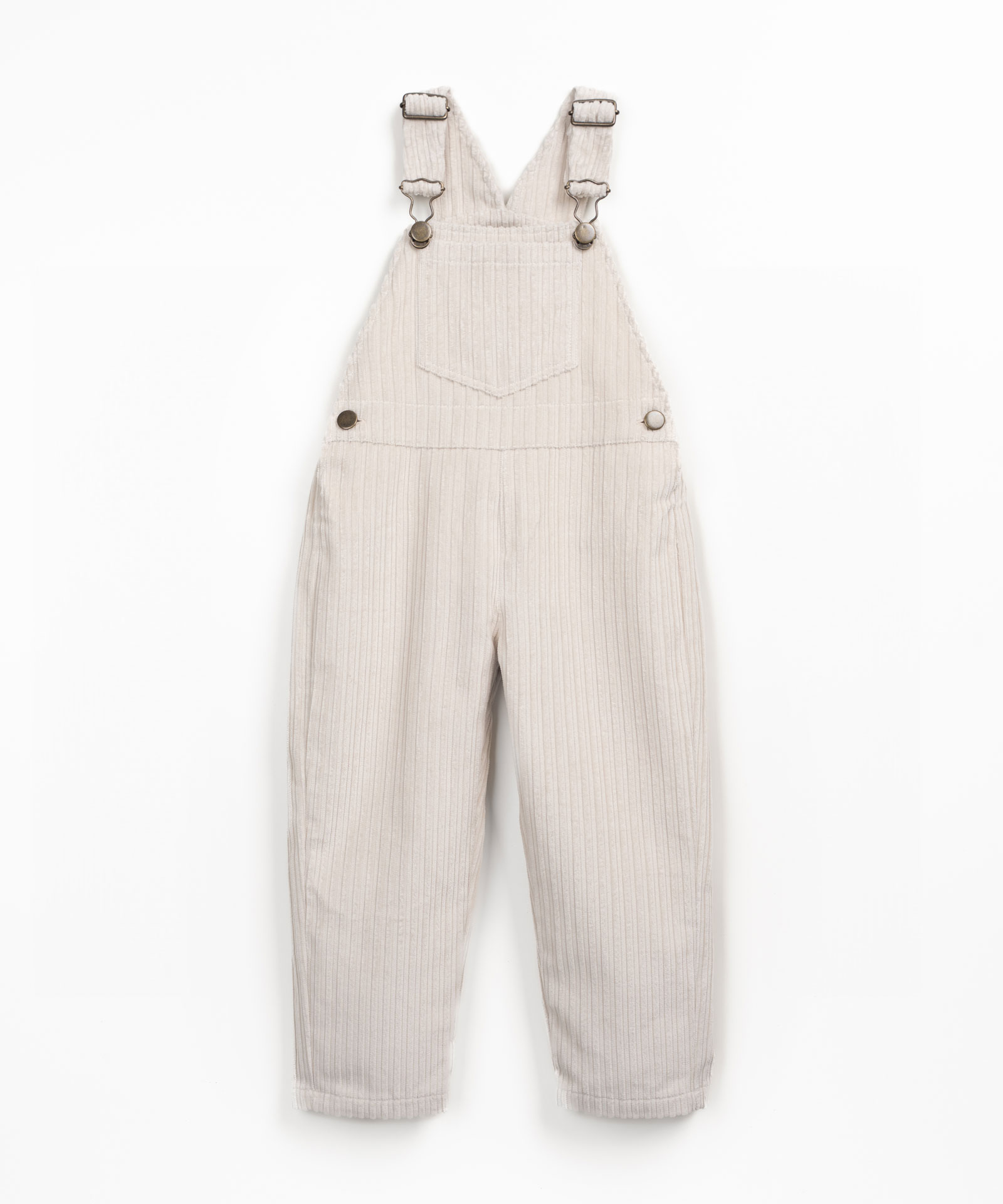 Corduroy jumpsuit with adjustable straps
