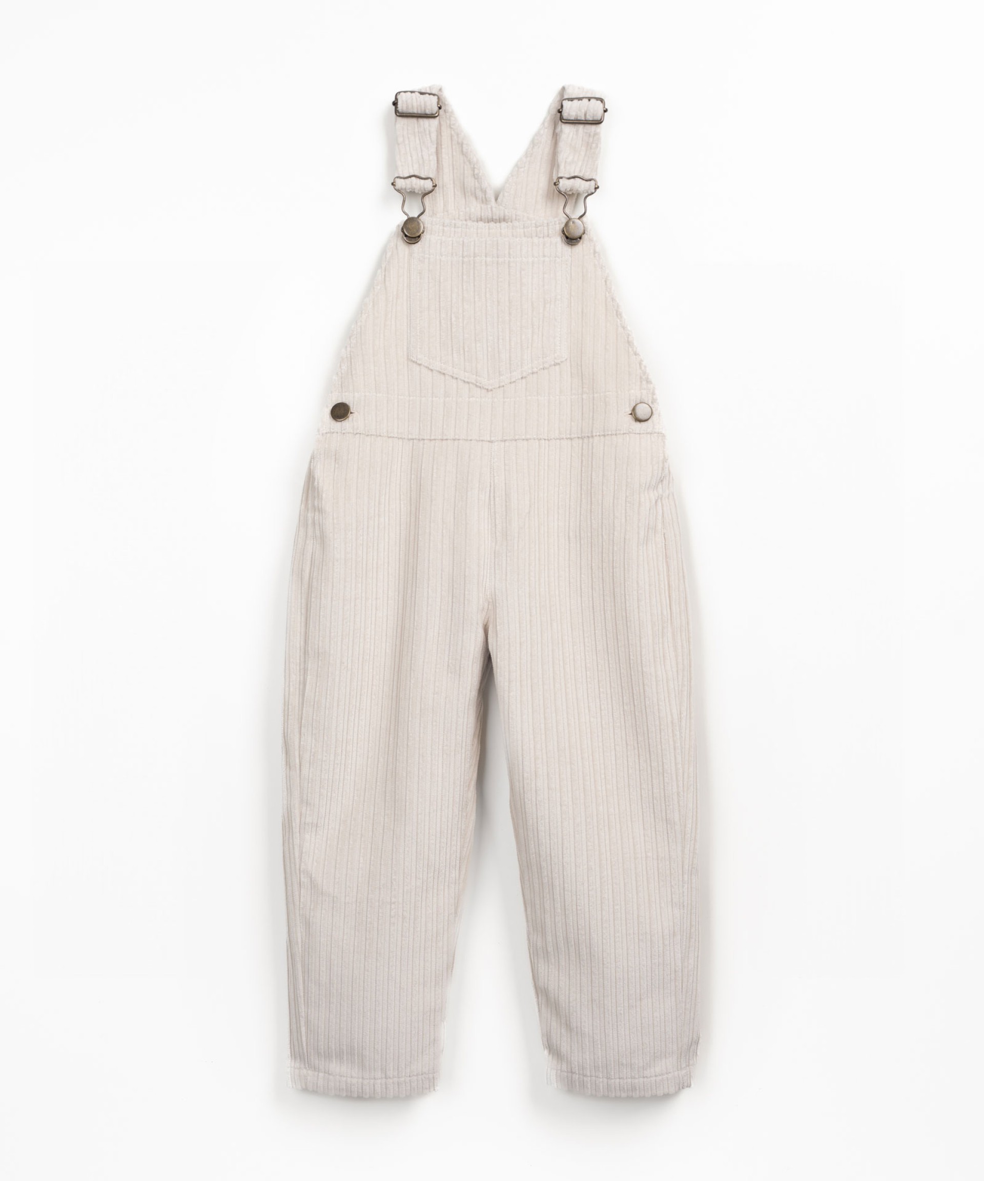 Corduroy jumpsuit with recycled fibers