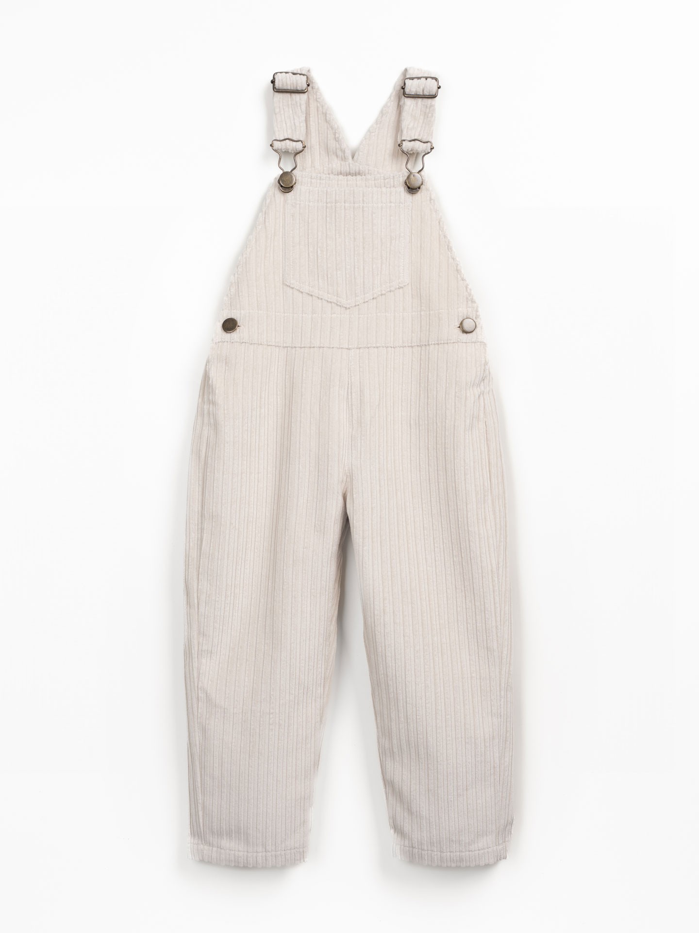 Corduroy jumpsuit with adjustable straps