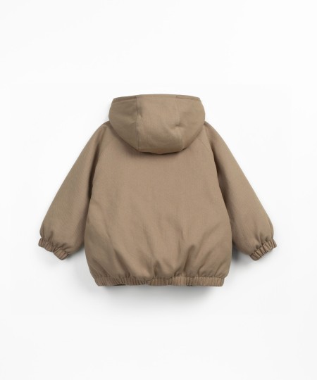 Casaco com forro de pêlo em algodão orgânico