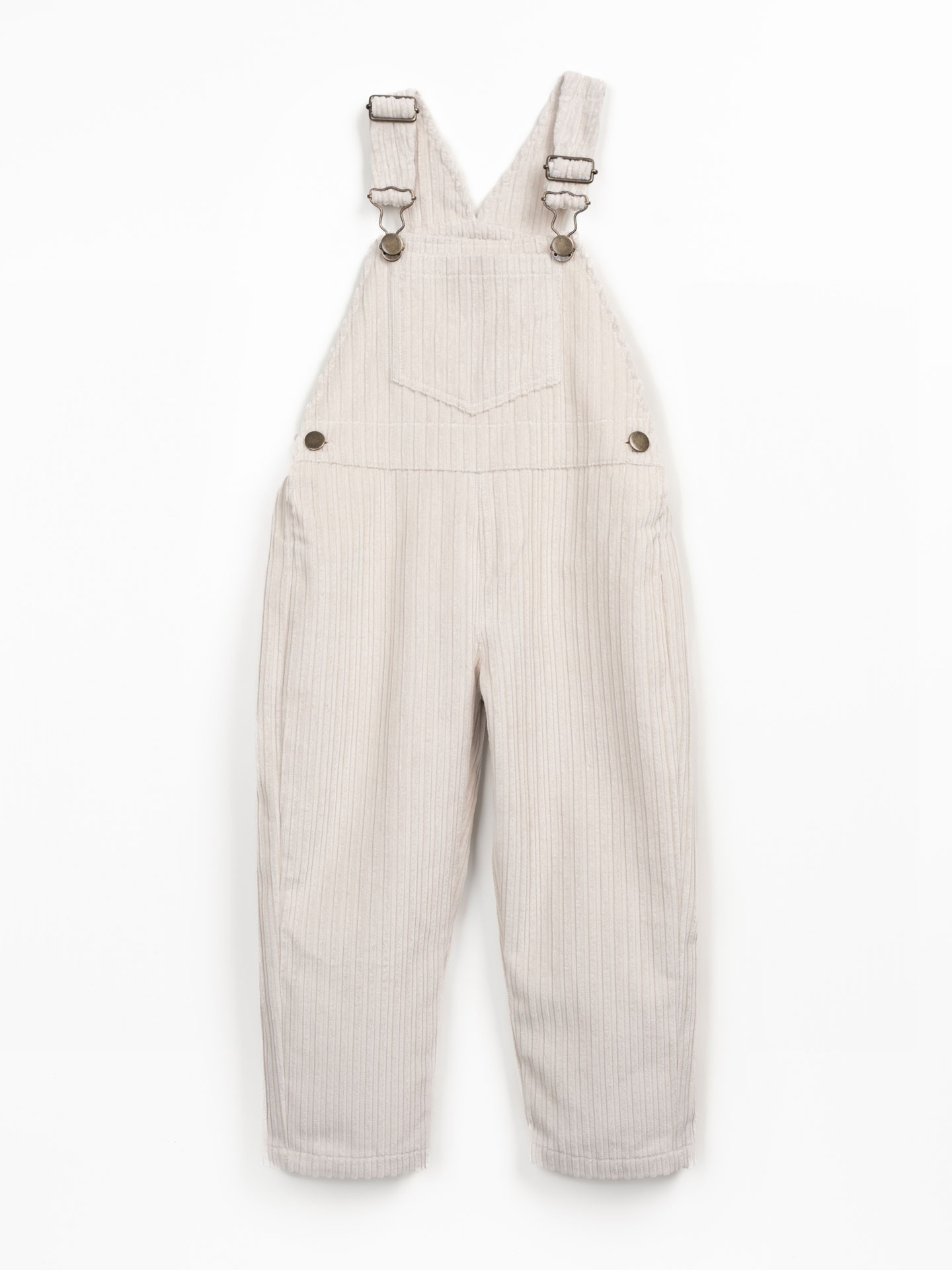 Corduroy jumpsuit with adjustable straps