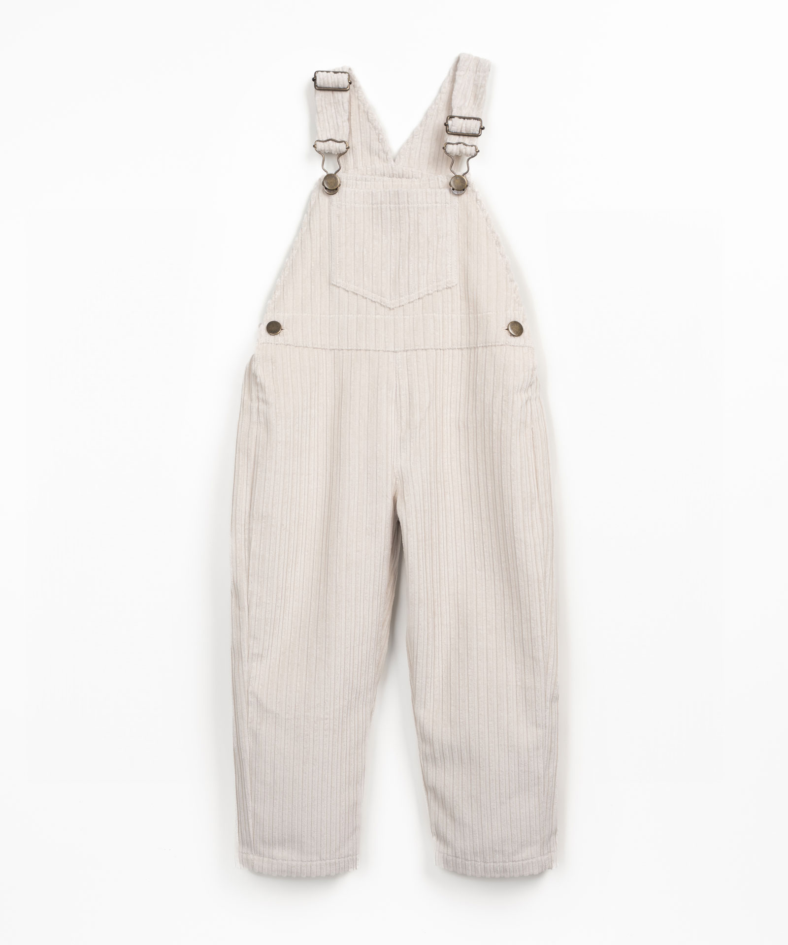 Corduroy jumpsuit with adjustable straps