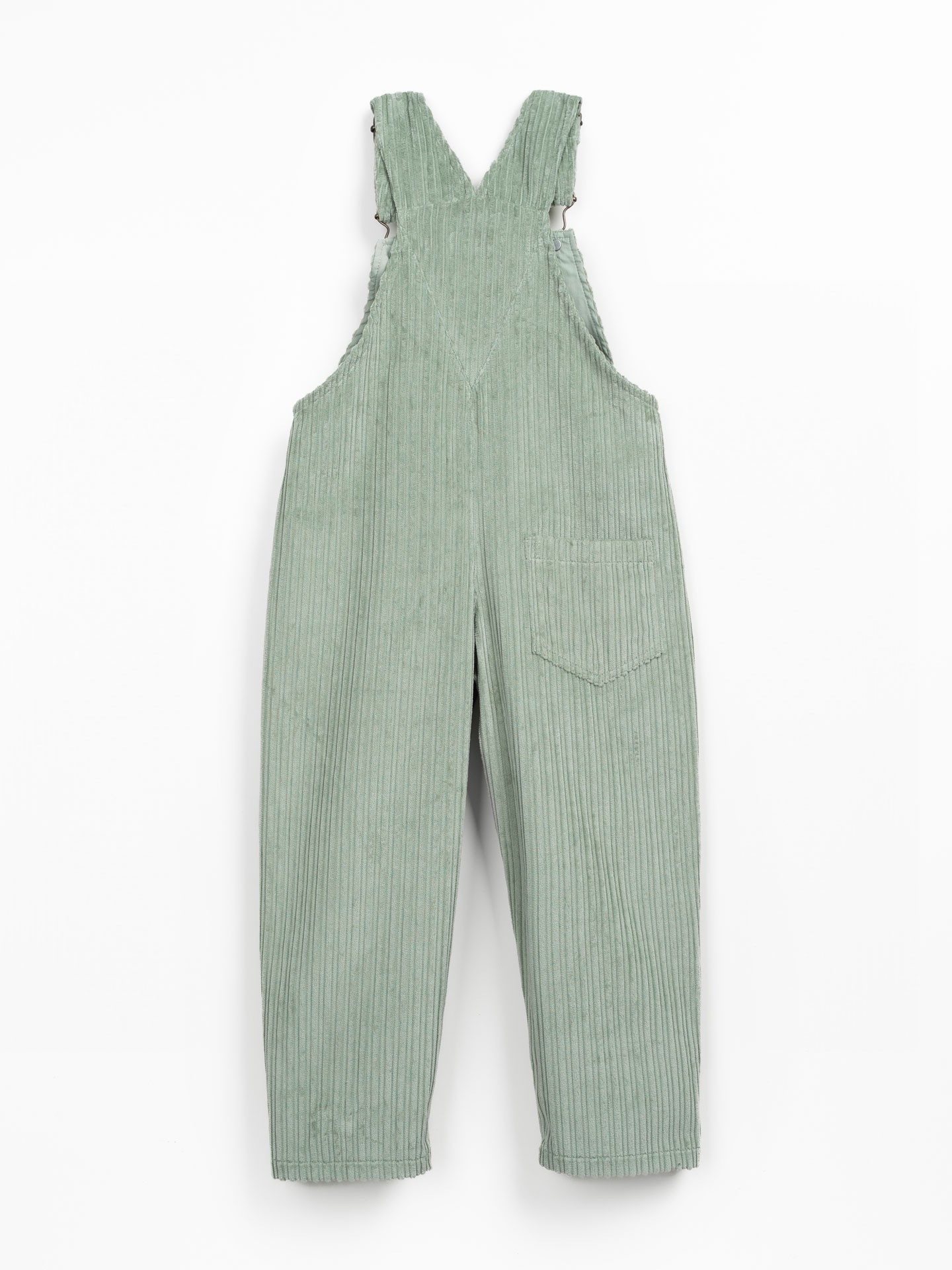 Tuta in velluto a coste con spalline regolabili