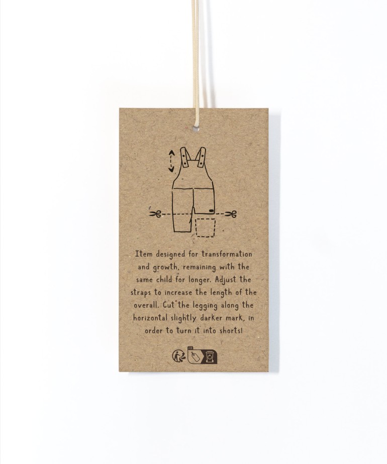 Cotton denim dungarees