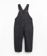 Denim dungarees with chest pocket