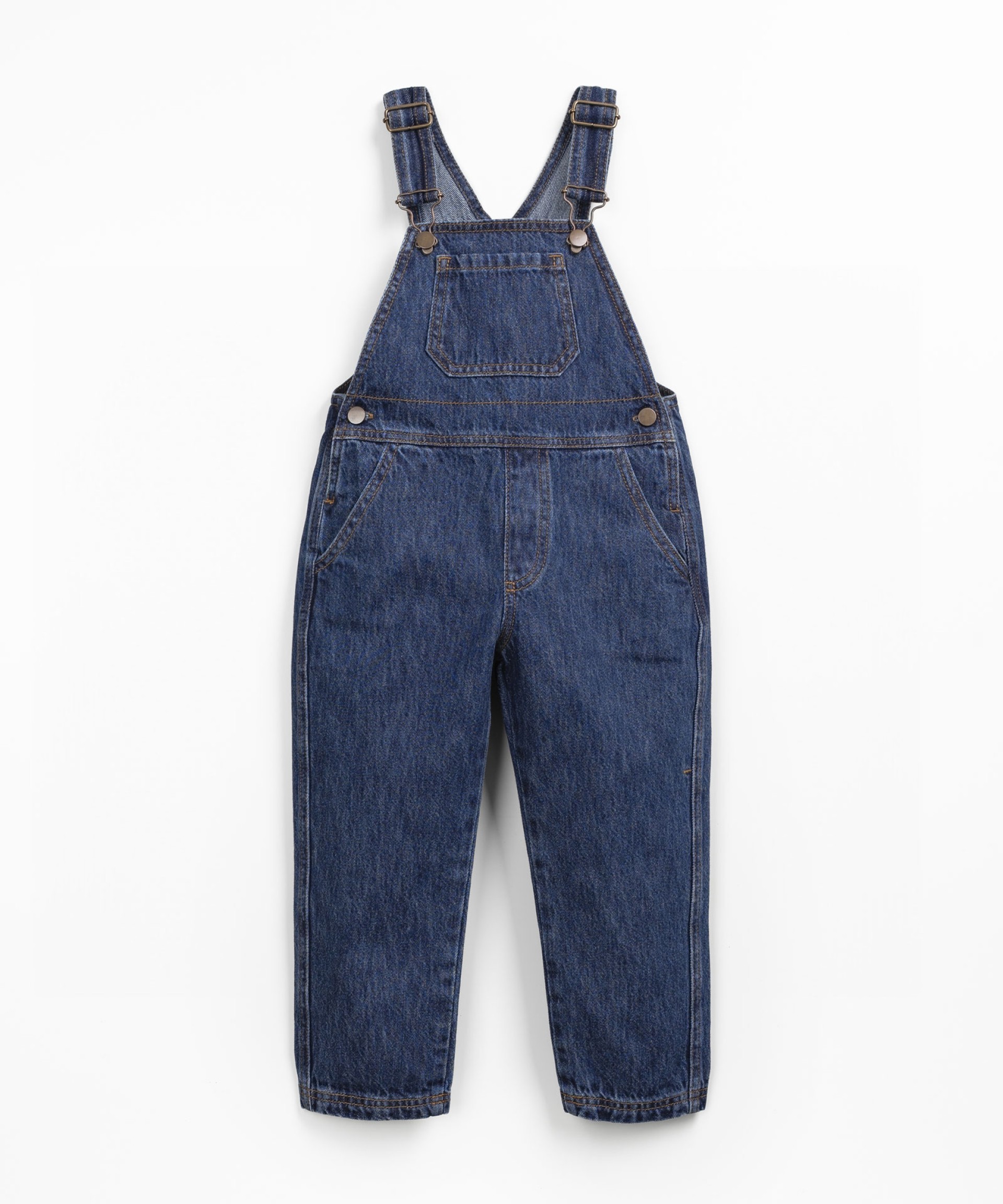 Denim jumpsuit with chest pocket