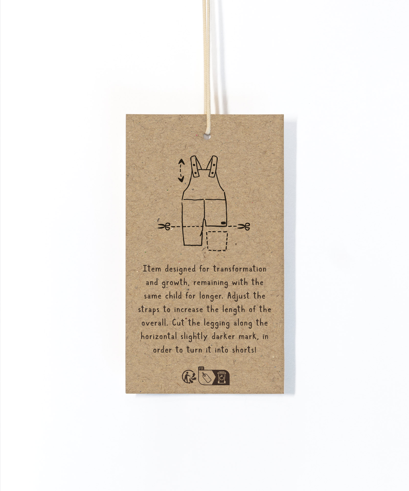 Cotton denim dungarees