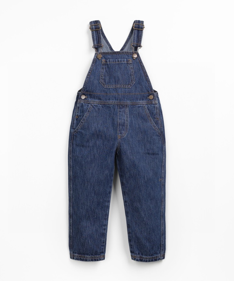 Cotton denim jumpsuit