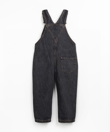 Salopette di denim in cotone