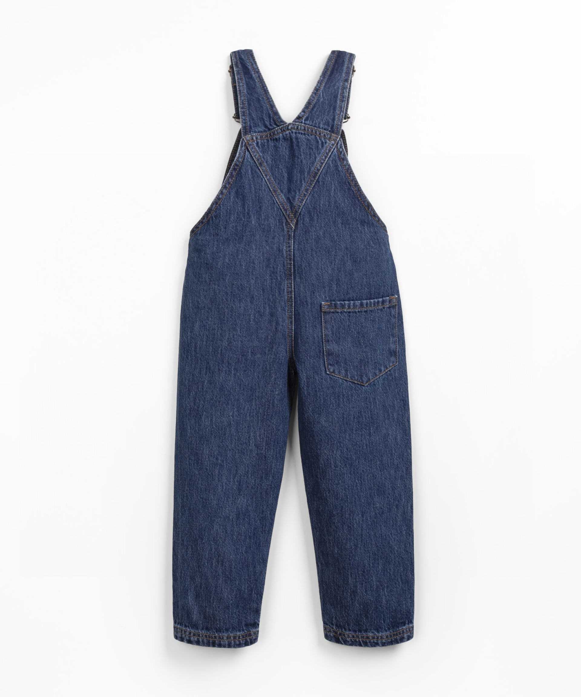 Denim jumpsuit with chest pocket