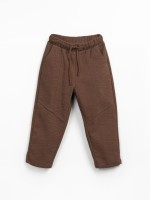 Organic cotton knit trousers