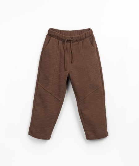 Organic cotton knit trousers