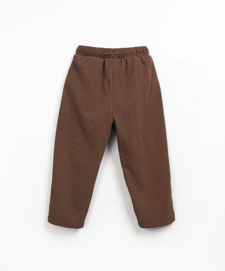 Organic cotton knit trousers