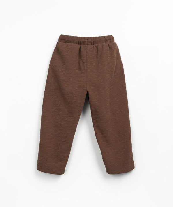 Organic cotton knit trousers
