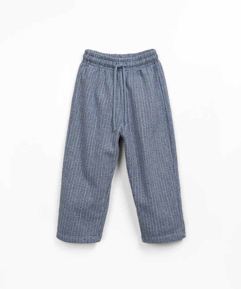 Pantaln con mezcla de fibras naturales