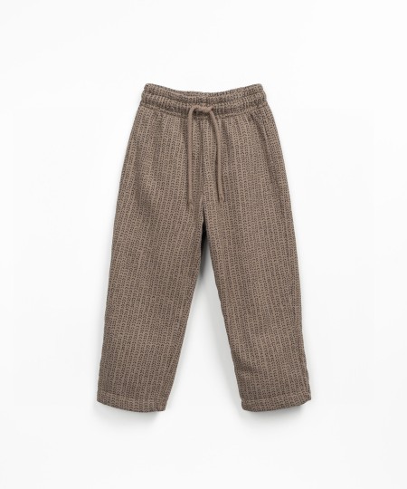 Trousers in a blend of natural fibers
