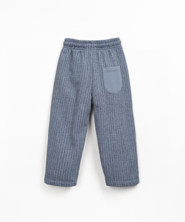 Trousers in mixture of natural fibres