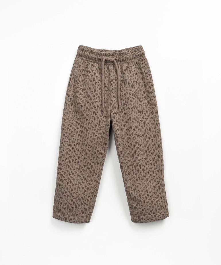 Pantaln con mezcla de fibras naturales