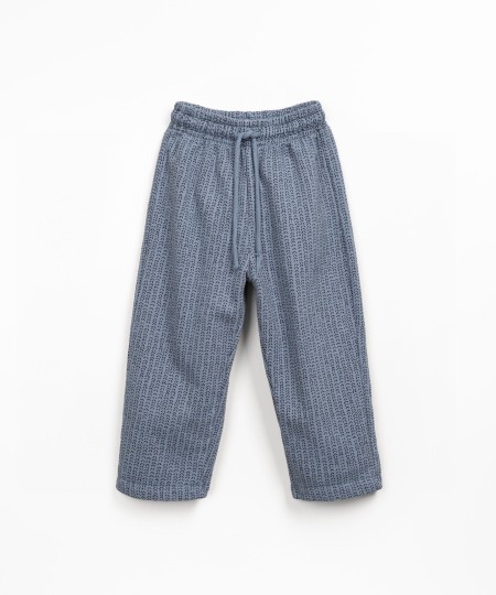 Trousers in mixture of natural fibres