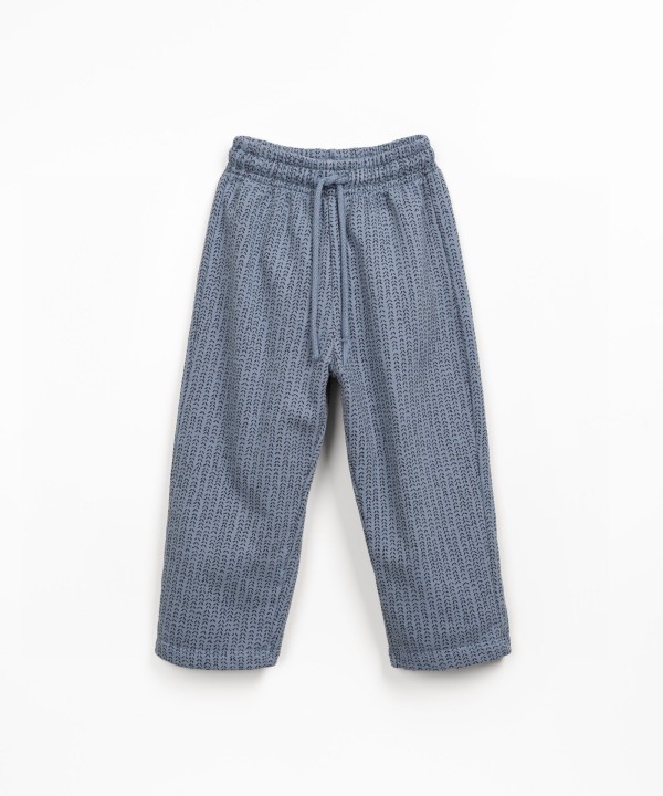 Trousers in mixture of natural fibres