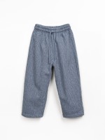 Trousers in mixture of natural fibres