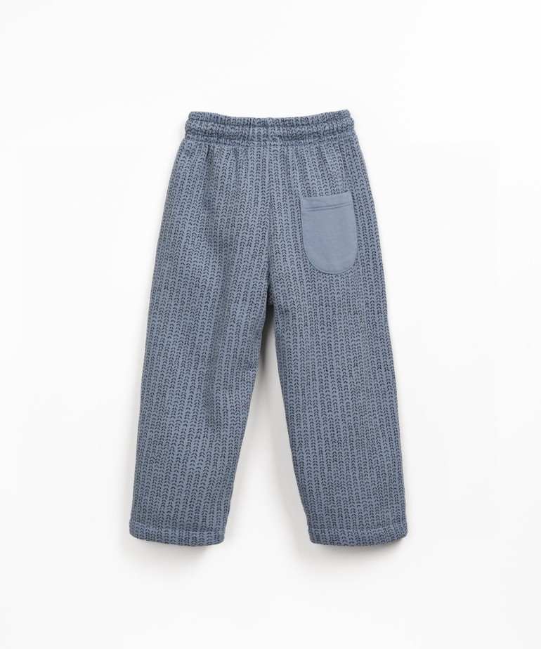 Trousers in mixture of natural fibres