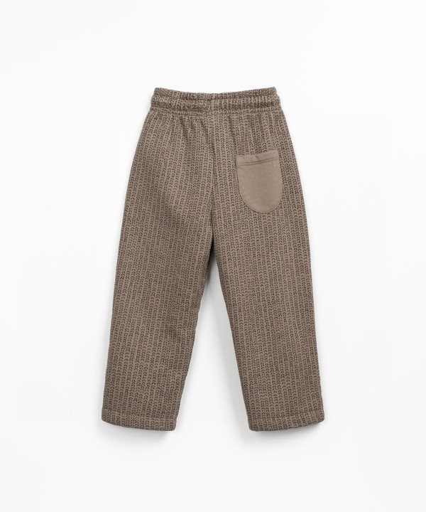 Trousers in a blend of natural fibers