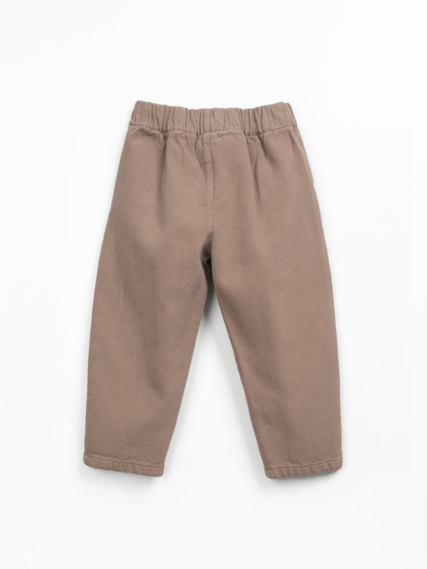 Pantalón de sarga de algodón con cintura elástica