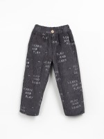 Corduroy trousers with fibre blend