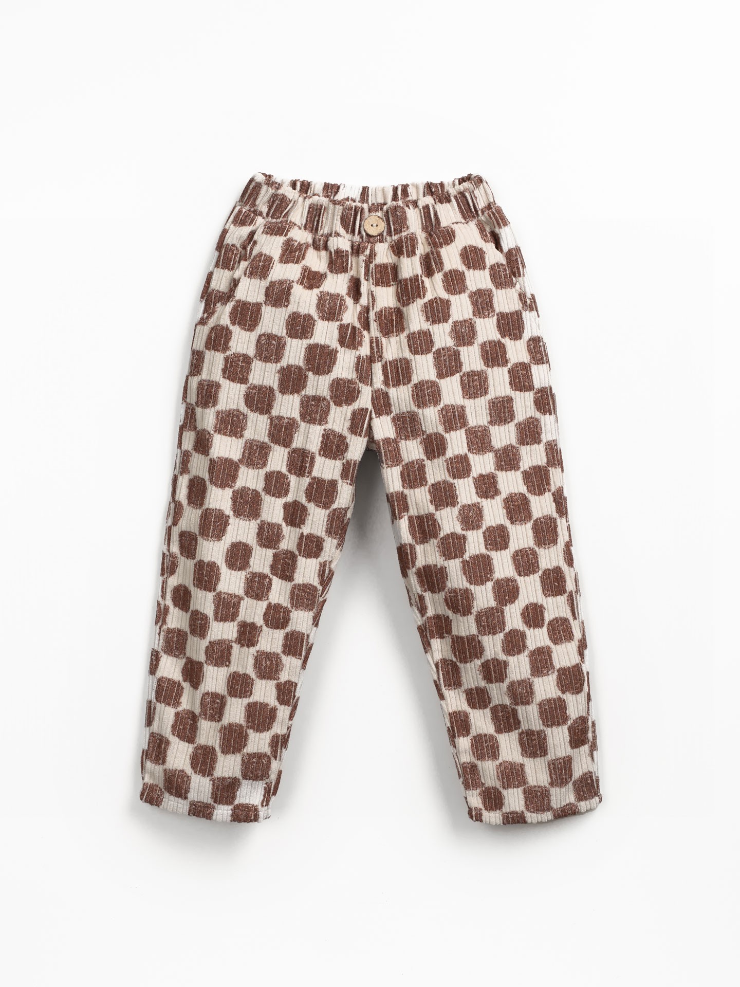 Pantalon en velours côtelé en mélange de fibres