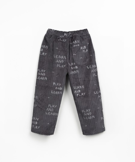 Pantaloni in velluto a coste con miscela di fibre