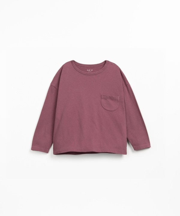 Knit sweater in organic and recycled cotton