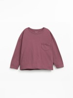 Knit sweater in organic and recycled cotton