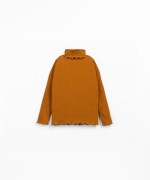 Camiseta de punto con cuello alto