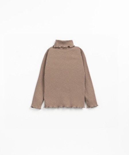 T-shirt de malha com algodão orgânico