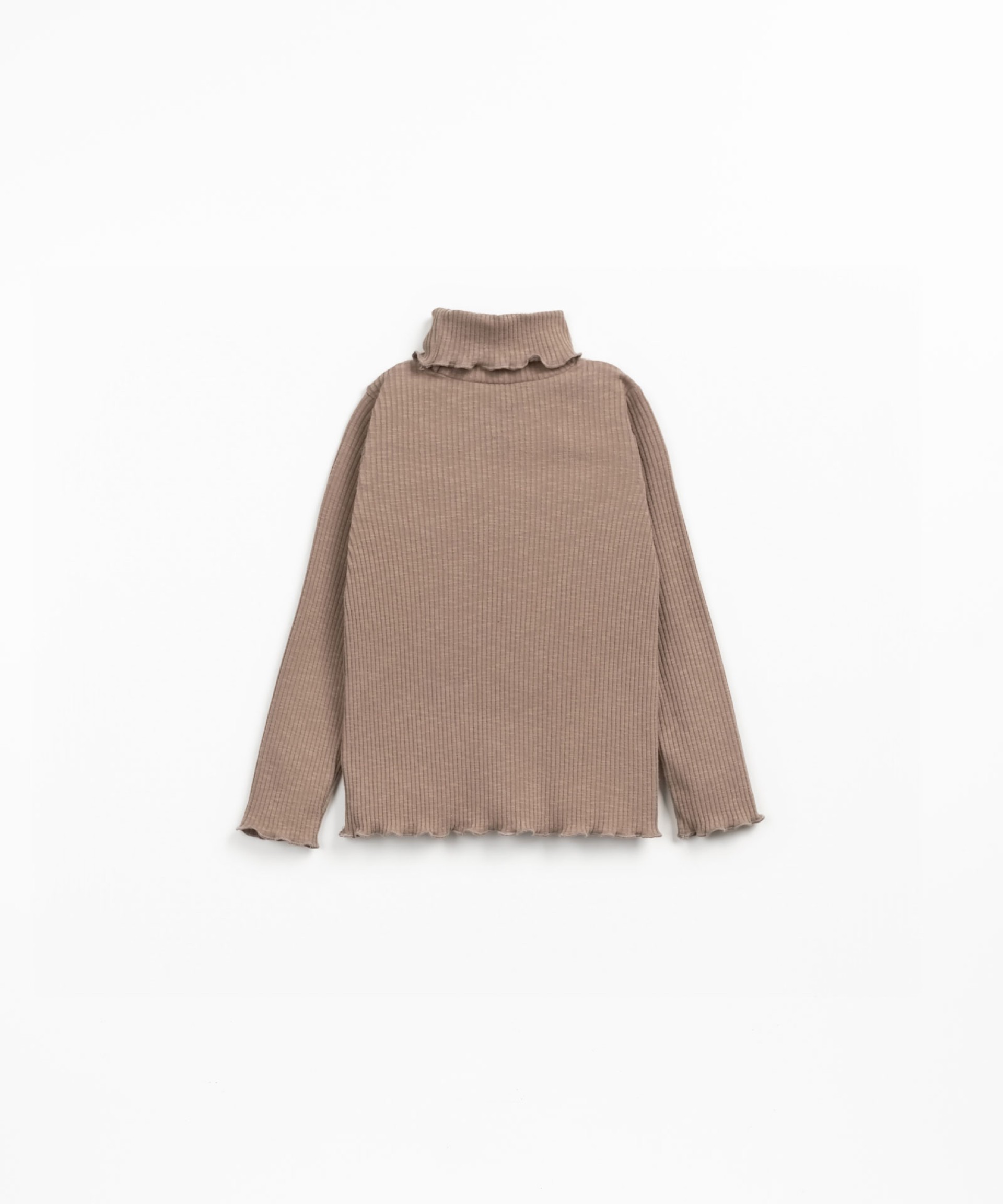 Camiseta de punto con cuello alto