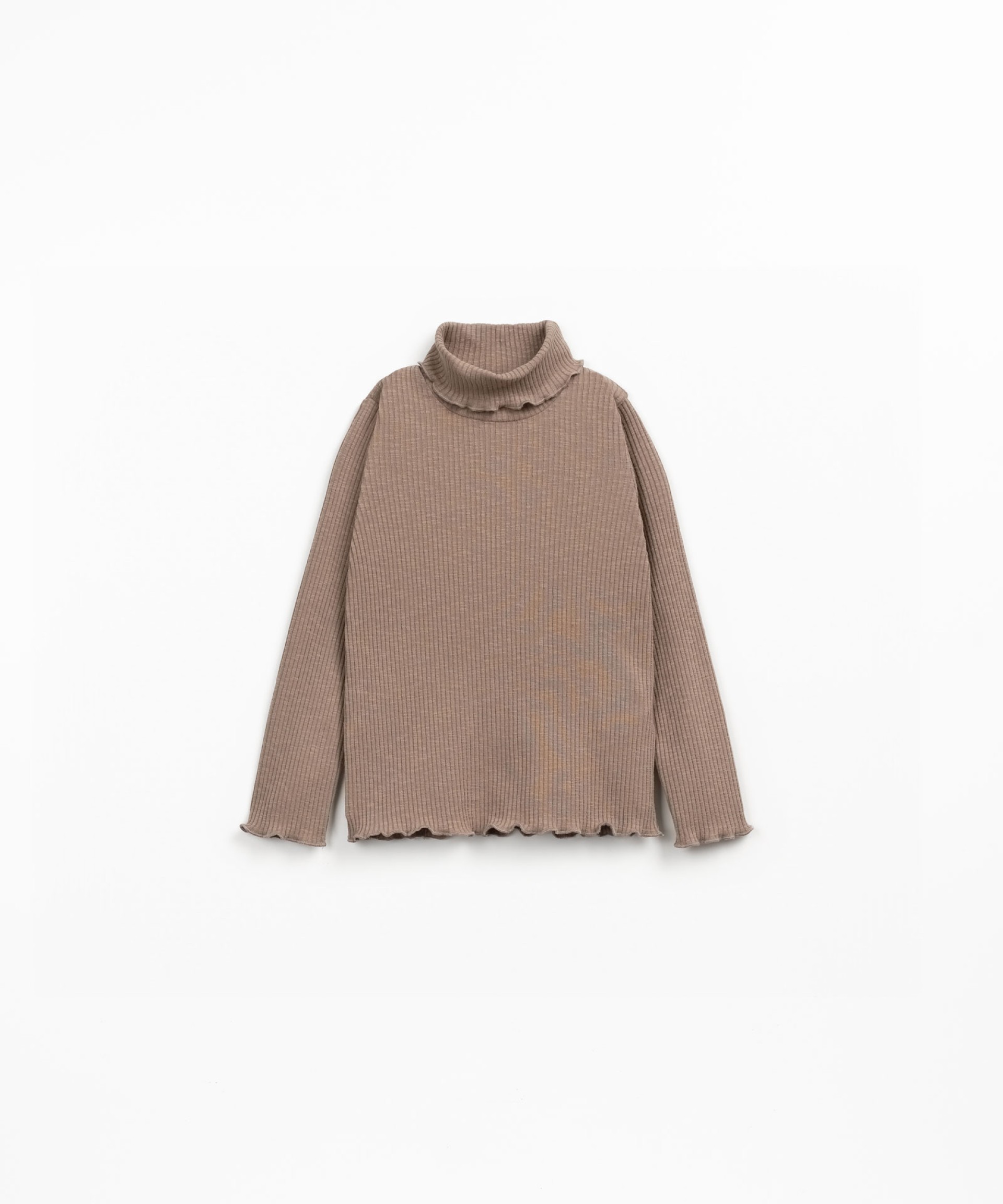 Camiseta de punto con cuello alto