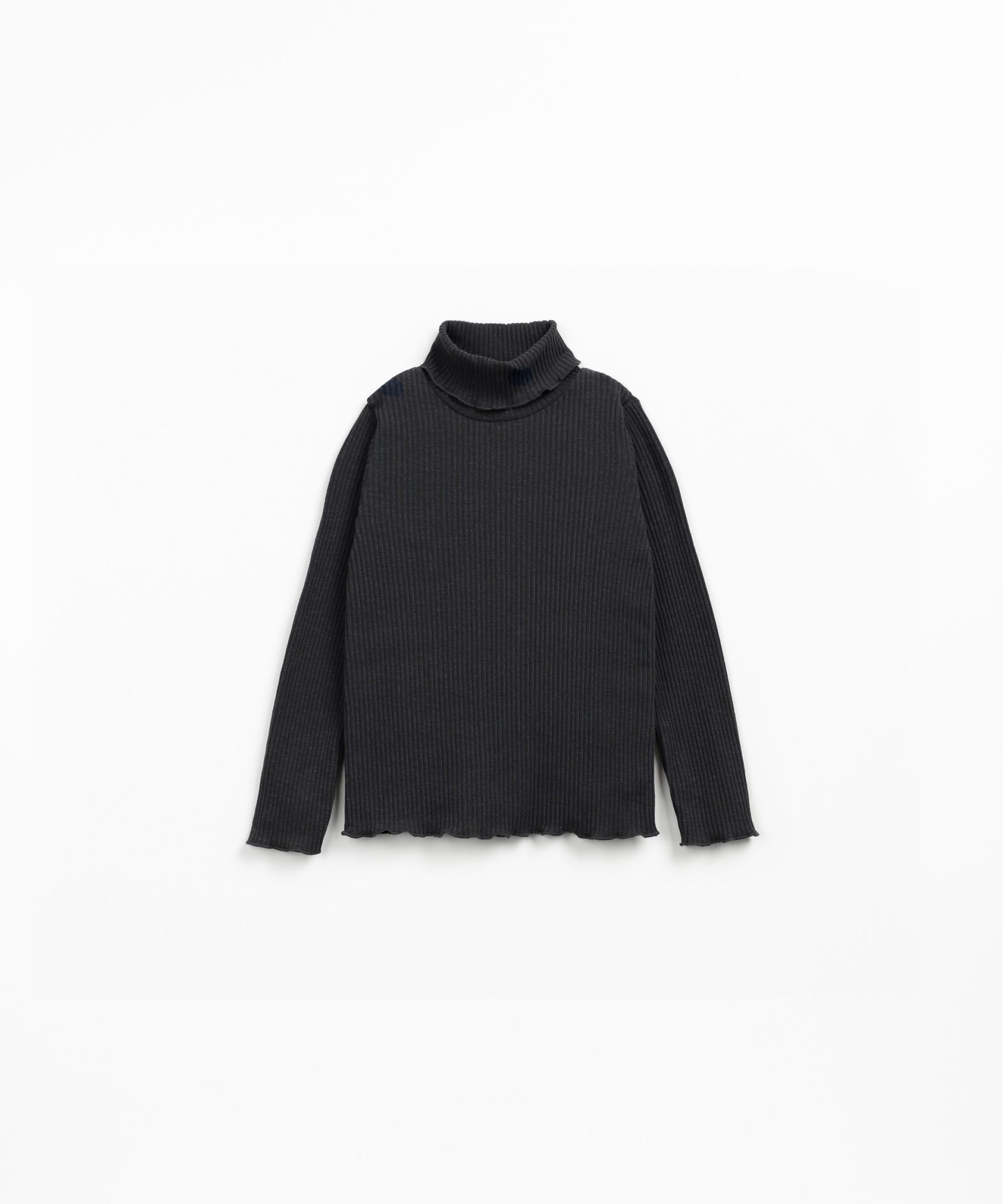 Camiseta de punto con cuello alto