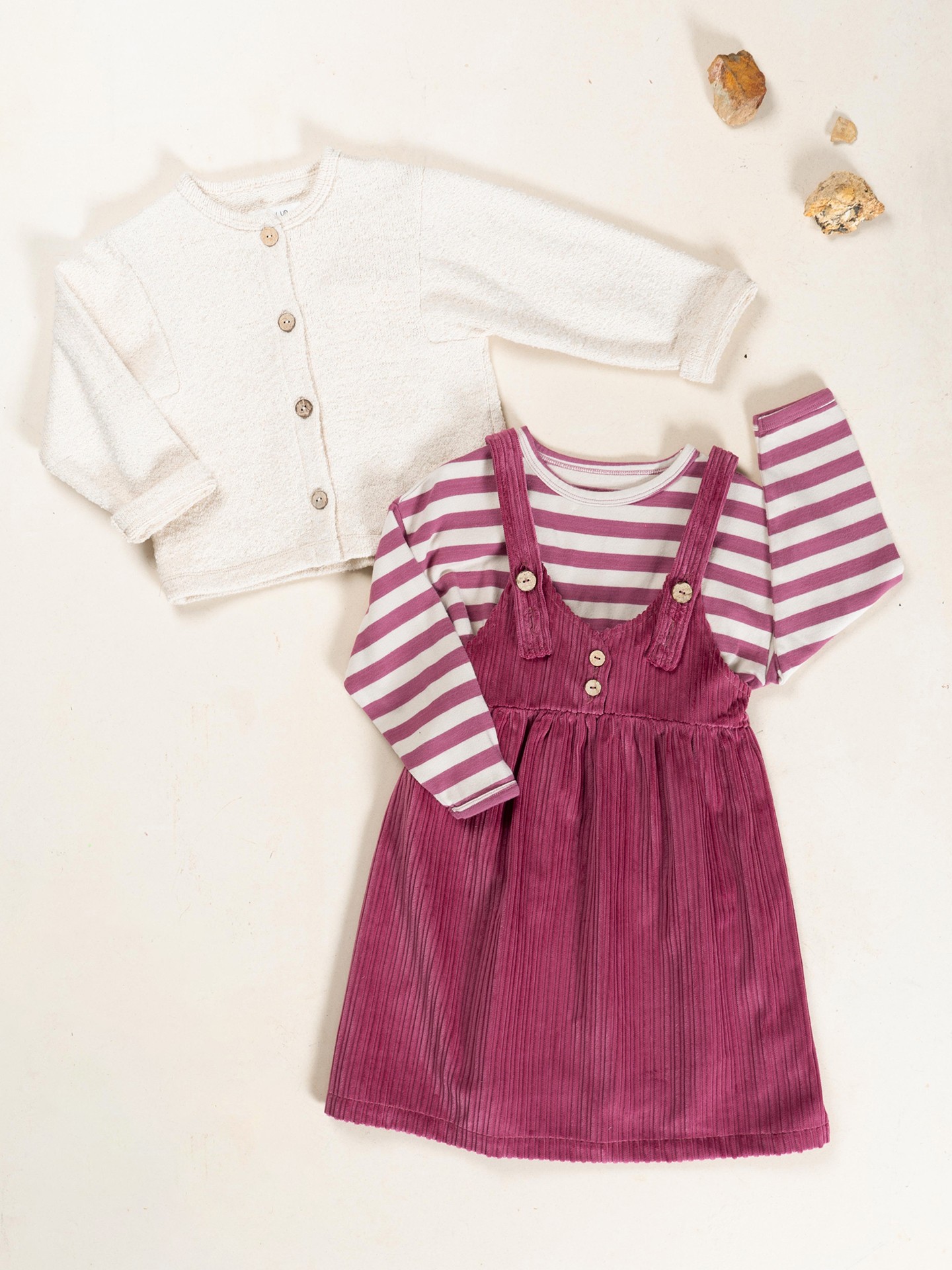 Giacca in maglia con cotone biologico e rigenerativo