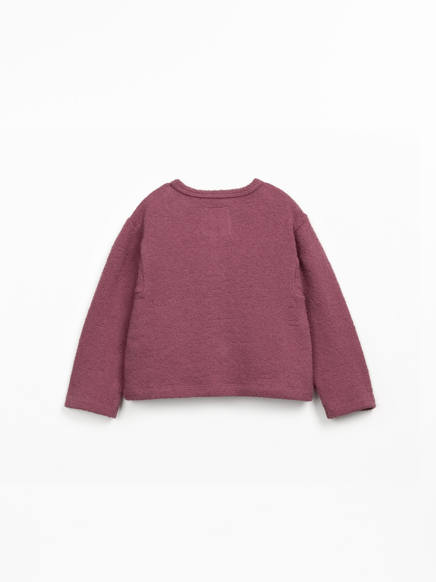 Giacca in maglia con cotone biologico e rigenerativo