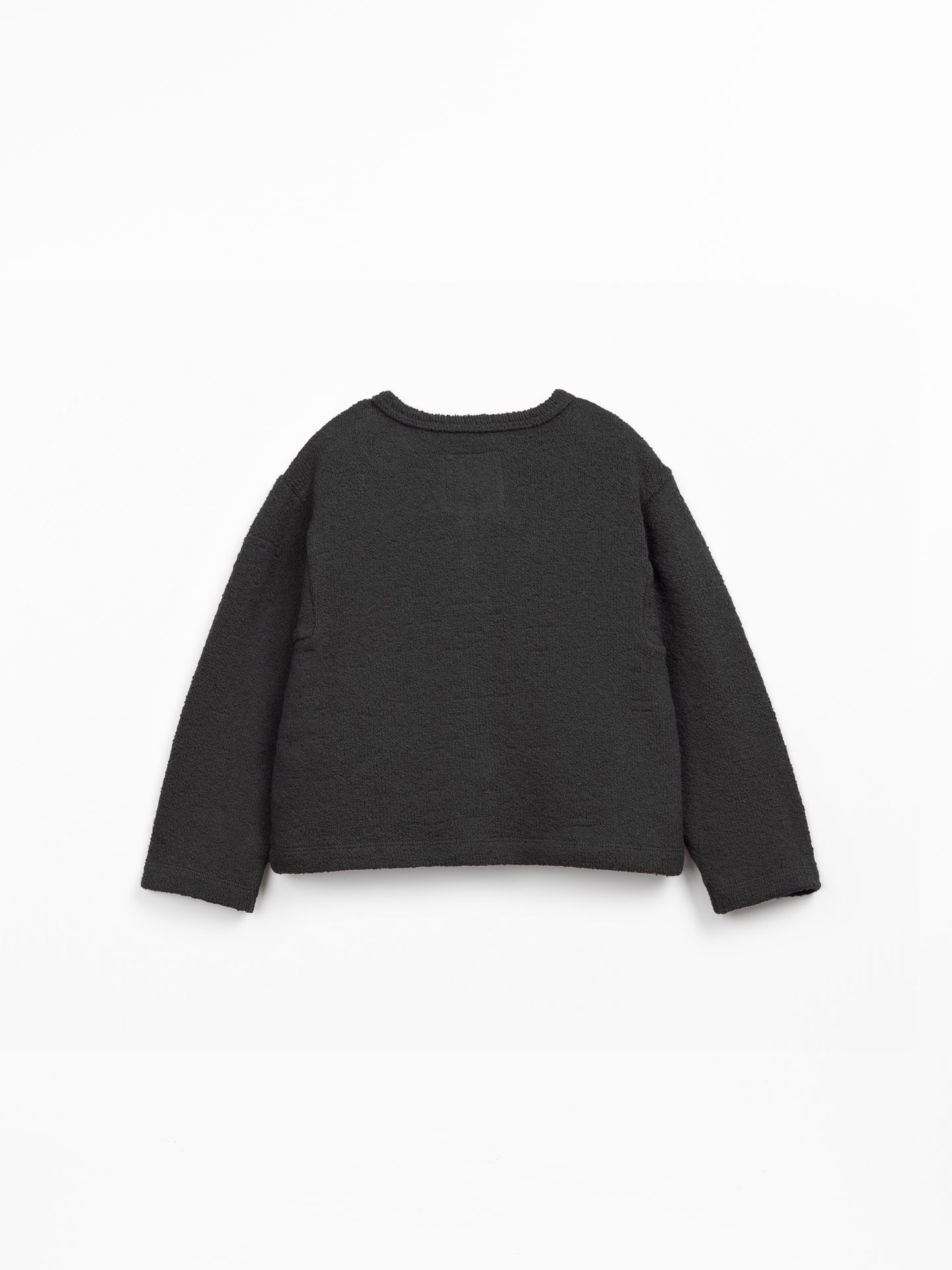 Giacca in maglia con cotone biologico e rigenerativo