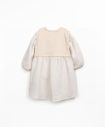 Dress with gathered waistband