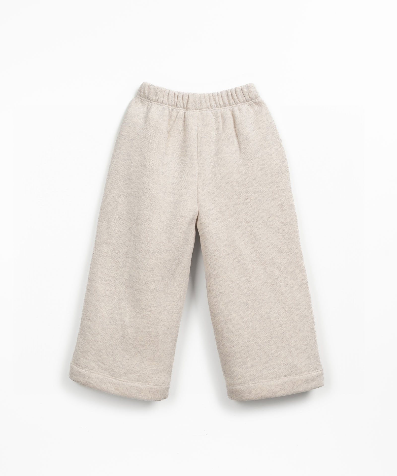 Fleece trousers with decorative drawstring