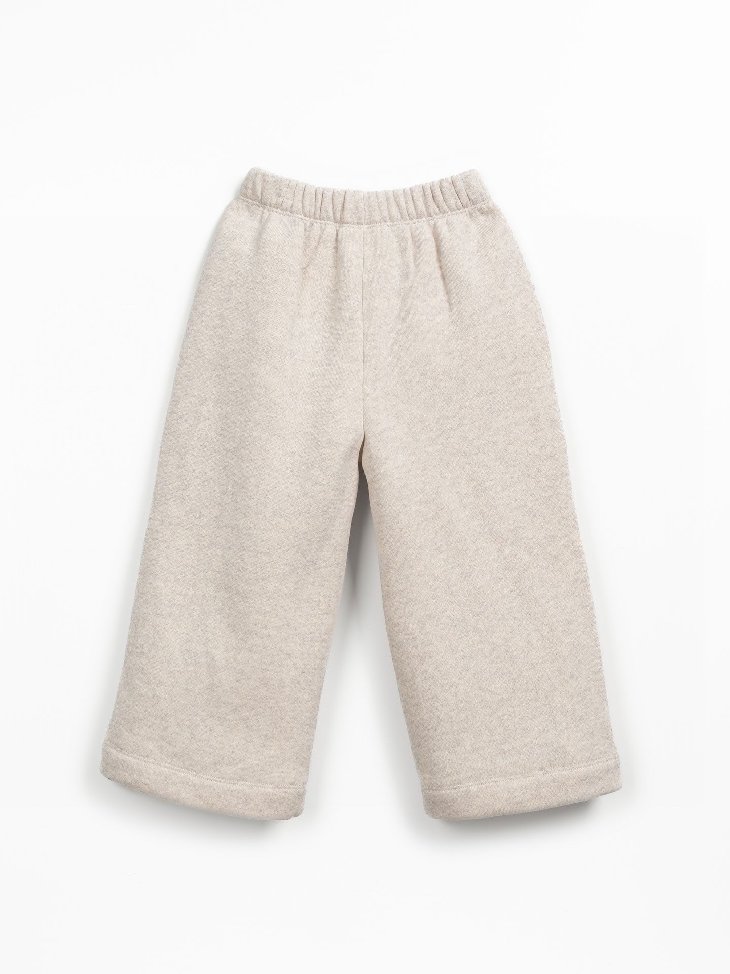 Fleece trousers with decorative drawstring