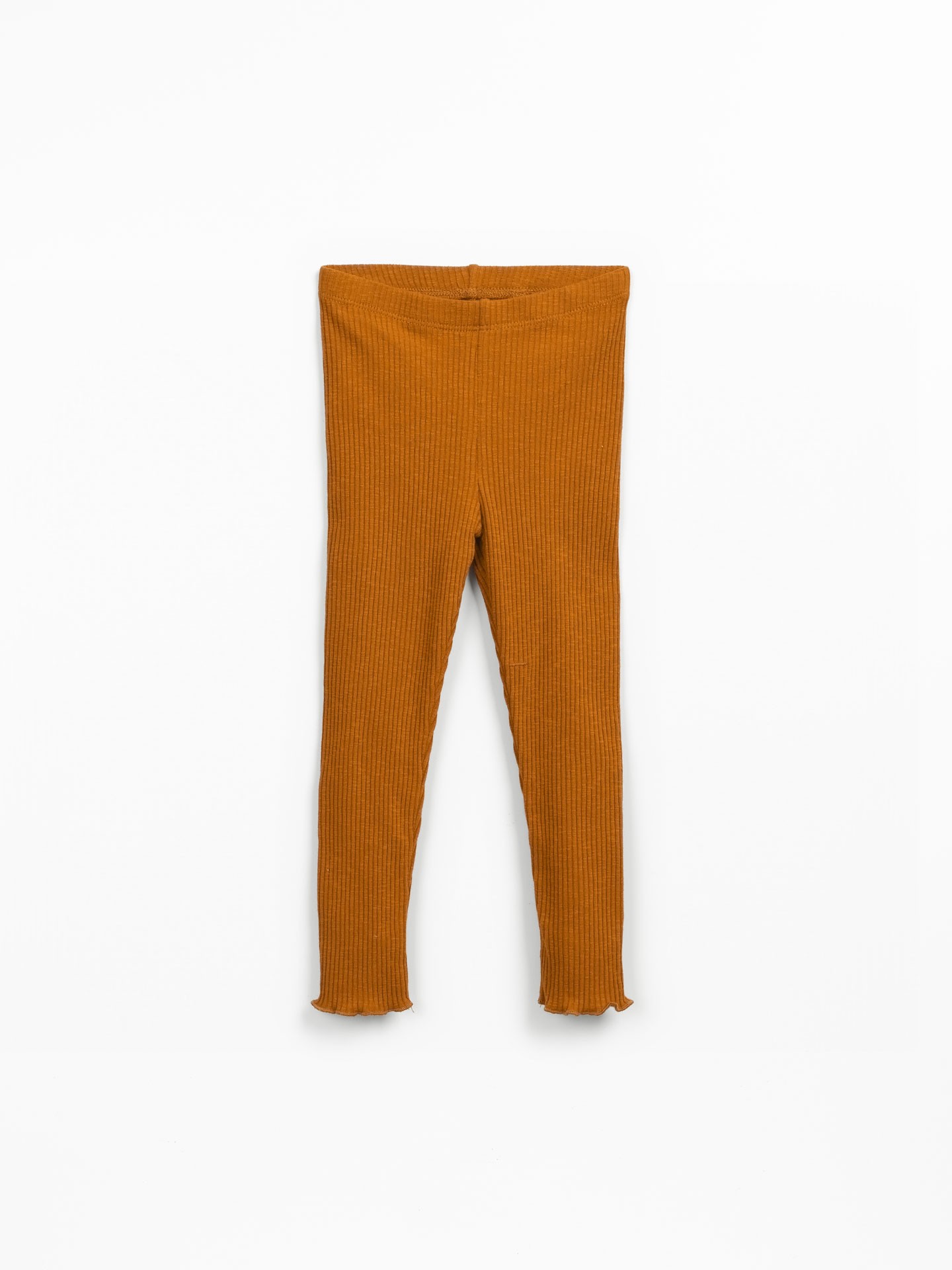 Leggings canalé de algodón orgánico