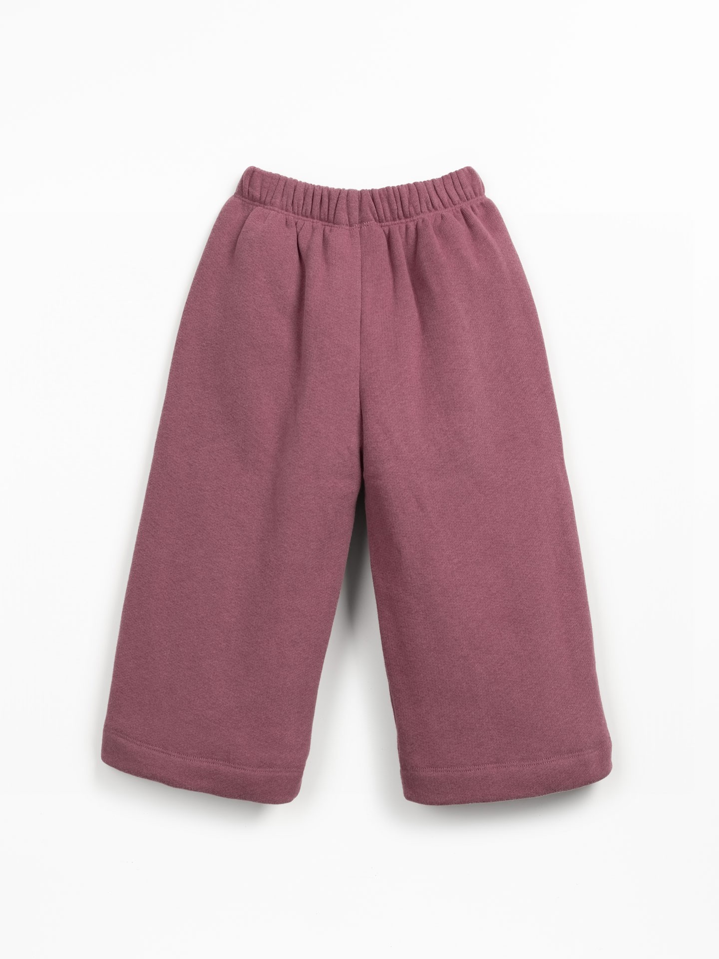 Fleece trousers with decorative drawstring