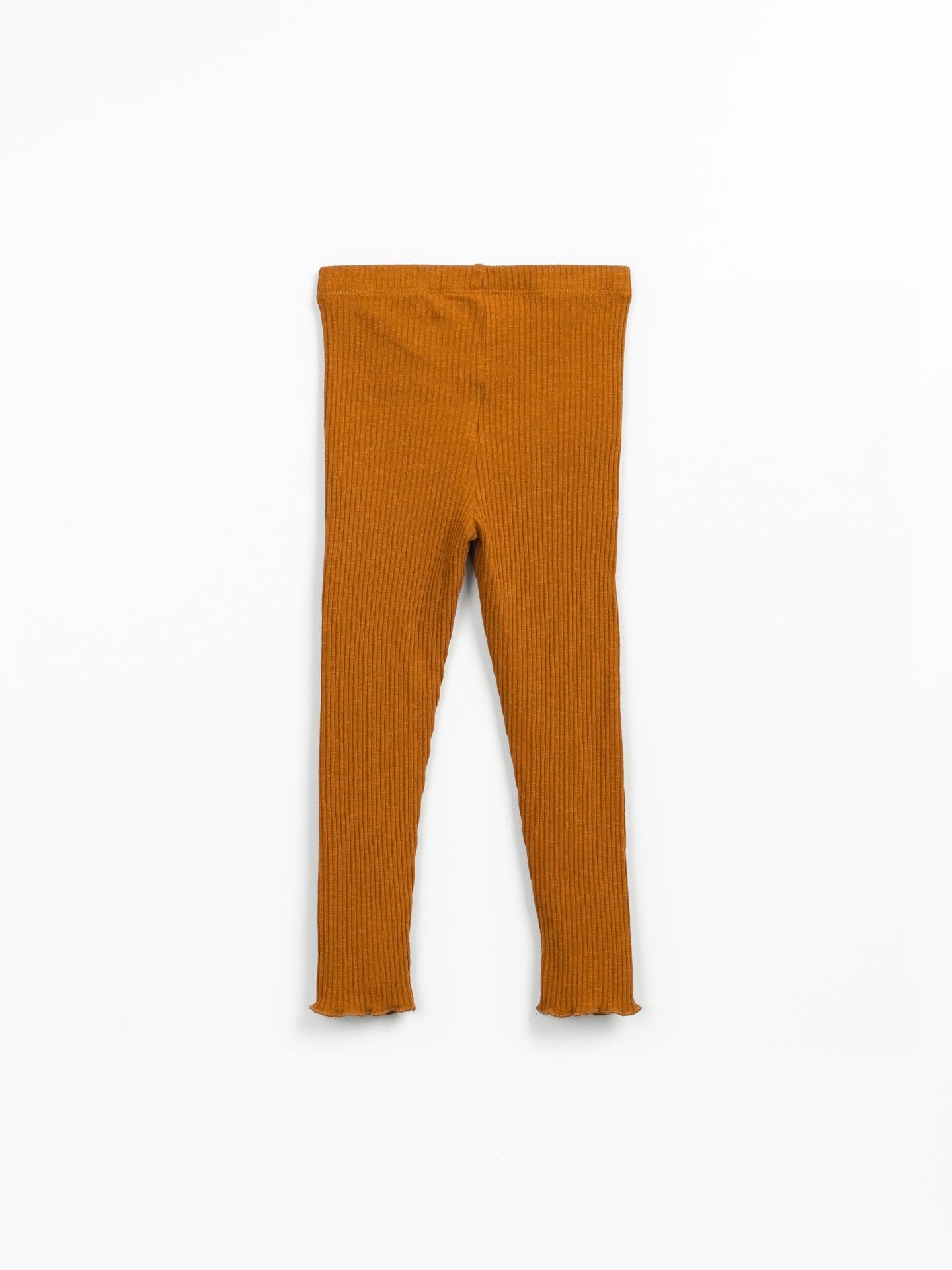 Leggings canalé de algodón orgánico